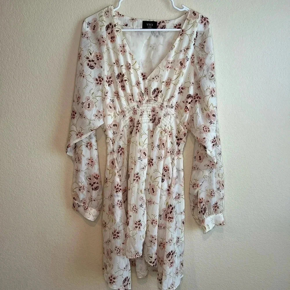 Vici floral summer beach dress‎ L
